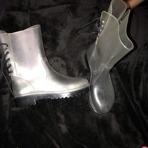 Bumper clear rain boots
